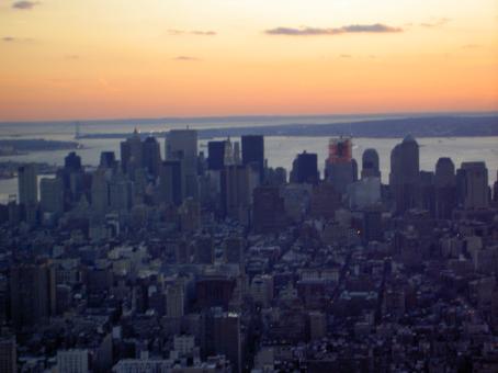 Ein winziger Teil von New York, fotografiert vom Empire State Building aus